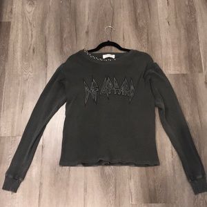 Daydreamer by Free People dark gray Henley sz s